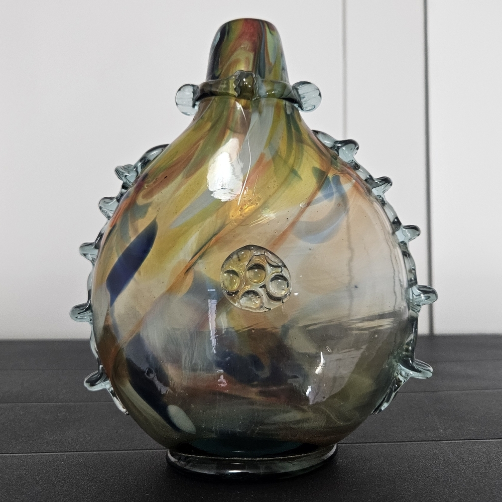 Lviv USSR Glass Bottle/Vase